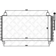 Радиатор кондиционера STELLOX 10-45549-SX 3601474 MAKUU 63 R0JOSY
