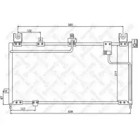 Радиатор кондиционера STELLOX 99EFSUF 10-45599-SX CGHWG 3 3601524