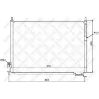 Радиатор кондиционера STELLOX 6HIRH 4 HTP4P 10-45610-SX Honda Civic 7 (EU, EP, EV) Хэтчбек 1.7 CTDi 100 л.с. 2002 – 2005