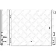 Радиатор кондиционера STELLOX JP N166T Fiat Punto Evo (199) 3 Хэтчбек 1.2 69 л.с. 2009 – 2012 FL6CJK 10-45613-SX