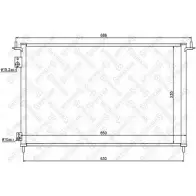 Радиатор кондиционера STELLOX P 5WEZR 9VDWUG 10-45620-SX 3601545