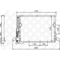 Радиатор кондиционера STELLOX 3601568 8FPTMAT K H7Q1N 10-45643-SX