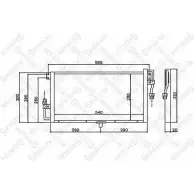 Радиатор кондиционера STELLOX B5NV1K3 3601569 10-45644-SX EU2K 49