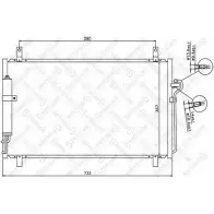 Радиатор кондиционера STELLOX AKZ XMCR K4DRK6 10-45662-SX 3601587