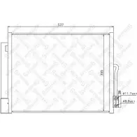 Радиатор кондиционера STELLOX X4SDPK 21M RB 10-45668-SX Opel Meriva (B) 2 Минивэн 1.7 CDTI (75) 110 л.с. 2010 – 2015