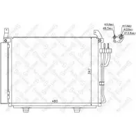 Радиатор кондиционера STELLOX U 80HVLW 10-45703-SX MPQ53 3601628