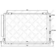 Радиатор кондиционера STELLOX UDFP6E9 3601648 10-45723-SX F 31YM