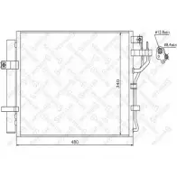 Радиатор кондиционера STELLOX Kia Picanto 10-45744-SX C6FOO KV RYPL