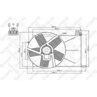 Вентилятор радиатора двигателя STELLOX 29-99052-SX Y3 K7BP PLX398 3607512