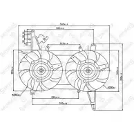 Вентилятор радиатора двигателя STELLOX 3607517 29-99057-SX 6GEI6MU MEAY JH