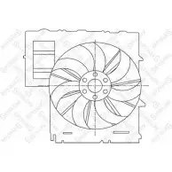 Вентилятор радиатора двигателя STELLOX 29-99067-SX 3607527 O4MR17M 3CC FB9