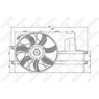Вентилятор радиатора двигателя STELLOX WFDVEWJ R1 UDZH2 Mercedes Vaneo 29-99068-SX