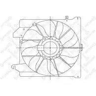 Вентилятор радиатора двигателя STELLOX IEOX A X8I491 29-99073-SX Ford Tourneo Connect 1 (C170) Минивэн 1.8 TDCi /TDDi /DI 75 л.с. 2002 – 2013