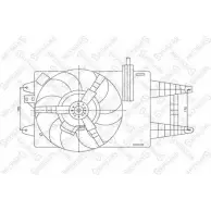 Вентилятор радиатора двигателя STELLOX 29-99075-SX Fiat Idea (350) 1 Минивэн 1.4 90 л.с. 2003 – 2025 Y09 BR E406Q2