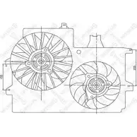 Вентилятор радиатора двигателя STELLOX 6RF56R7 JKT 59E 29-99100-SX Opel Meriva (A) 1 Минивэн 1.7 DTI (E75) 75 л.с. 2003 – 2010