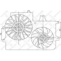 Вентилятор радиатора двигателя STELLOX QK WKFCP 29-99101-SX Opel Meriva (A) 1 Минивэн 1.7 DTI (E75) 75 л.с. 2003 – 2010 WOQ6I4