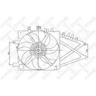 Вентилятор радиатора двигателя STELLOX FG25M Q ZR1TET 3607582 29-99122-SX