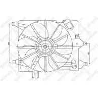 Вентилятор радиатора двигателя STELLOX 3607583 CM2BS9G Y49 KTV 29-99123-SX