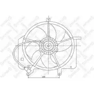 Вентилятор радиатора двигателя STELLOX 3607585 H OMJ0H 29-99125-SX DF96C