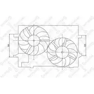 Вентилятор радиатора двигателя STELLOX 29-99134-SX 53O PR W5C3U 3607594