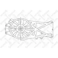 Вентилятор радиатора двигателя STELLOX Opel Meriva (A) 1 Минивэн 1.7 DTI (E75) 75 л.с. 2003 – 2010 FGXF8R5 TP RS7G 29-99141-SX