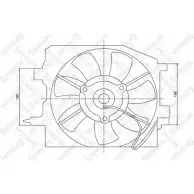 Вентилятор радиатора двигателя STELLOX Mazda 323 (BJ) 6 Седан 2.0 TD 90 л.с. 1998 – 2004 T1DJ 6P 29-99147-SX M15N0J