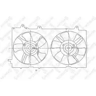 Вентилятор радиатора двигателя STELLOX 1UA9Q 8W 29-99164-SX Subaru Forester (SG) 2 Кроссовер 2.0 S Turbo AWD 177 л.с. 2002 – 2005 OS2P5Q