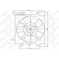 Вентилятор радиатора двигателя STELLOX 0MKKW S 3607627 2A7F7Q 29-99167-SX