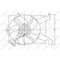Вентилятор радиатора двигателя STELLOX 29-99168-SX 3607628 2 HKPQ 3GMWCC