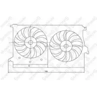 Вентилятор радиатора двигателя STELLOX TVNSPS 3607655 29-99195-SX 5J08 6U