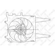 Вентилятор радиатора двигателя STELLOX 29-99201-SX 3607660 MD3LCOB D ZM98