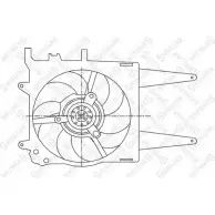 Вентилятор радиатора двигателя STELLOX 29-99202-SX 3607661 6HA9OC WNOF D