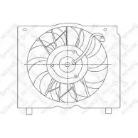 Вентилятор радиатора двигателя STELLOX 29-99208-SX B 8V9X P8XY05 3607666
