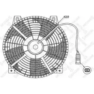 Вентилятор радиатора двигателя STELLOX SQ9X I 3607674 9LWPH 29-99216-SX