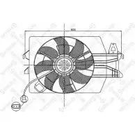 Вентилятор радиатора двигателя STELLOX 29-99222-SX O5BN0 ZK 5Z5 3607680
