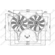 Вентилятор радиатора двигателя STELLOX IBIV9Z0 29-99257-SX Mercedes E-Class (W210) 2 Седан 4.2 E 420 (272) 279 л.с. 1996 – 1997 736 M99