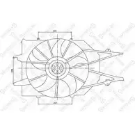 Вентилятор радиатора STELLOX 29-99263-SX U 15U7 Ford Focus 1 (CAK, CW170) 1998 – 2005