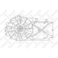 Вентилятор радиатора двигателя STELLOX 29-99269-SX 6N0RYI 7XDU U Opel