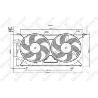 Вентилятор радиатора двигателя STELLOX P1ANZVO 29-99282-SX 3607739 4CS9 US