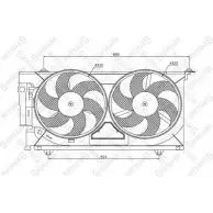 Вентилятор радиатора двигателя STELLOX NQ0D RS Citroen Xsara 1 (N0) Купе 1.4 i 75 л.с. 1998 – 2005 55S9SI 29-99287-SX