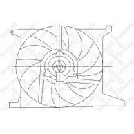 Вентилятор радиатора двигателя STELLOX 29-99305-SX 9NDM7OP Opel Astra (F) 1 Хэтчбек 1.8 i 16V (F08) 125 л.с. 1993 – 1994 V PY6Q
