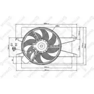 Вентилятор радиатора двигателя STELLOX 40IKO1J 3607773 29-99318-SX 9TKR CS