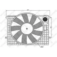 Вентилятор радиатора двигателя STELLOX QBM KM R0K460V Mercedes S-Class 29-99328-SX