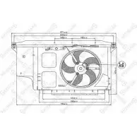 Вентилятор радиатора двигателя STELLOX 29-99342-SX WD7NND6 3607797 7G5 NCK