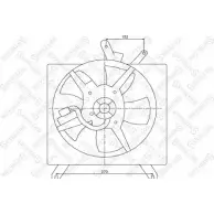 Вентилятор радиатора двигателя STELLOX 3607802 29-99347-SX GSDY82M F 0JQQTP