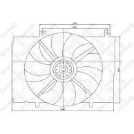 Вентилятор радиатора двигателя STELLOX 29-99368-SX 3607823 7 97SL COWM85