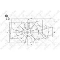 Вентилятор радиатора двигателя STELLOX Ford Focus 1 (CAK, CW170) 1998 – 2005 29-99371-SX K8NQ5 J6G D93