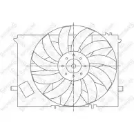 Вентилятор радиатора двигателя STELLOX Mercedes S-Class N9U2GR E OMRQ5 29-99378-SX