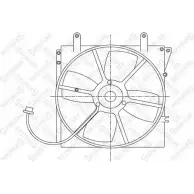 Вентилятор радиатора двигателя STELLOX 29-99383-SX 3607838 II3LW1H PXE ZCH