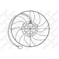 Вентилятор радиатора двигателя STELLOX Z4 2FO 3607841 JTU2U 29-99386-SX